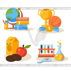 Back to school design template - vector clip art