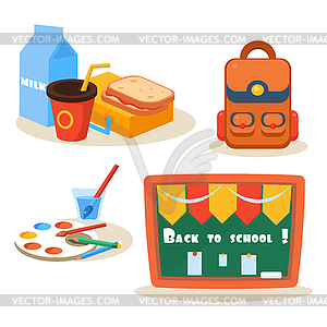 Back to school design template - vector clipart