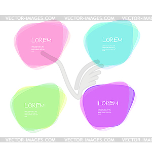 Set of Abstract shapes - vector image