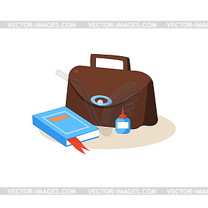 Teacher Workplace. Education Design - vector image