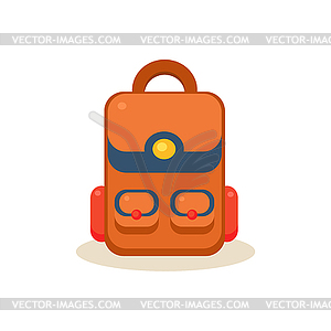Backpack. Education Design - vector clip art