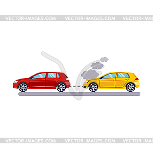 Car and Transportation. Towing Cars - vector EPS clipart
