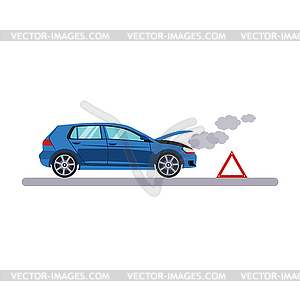 Car and Transportation Breakdown - vector image