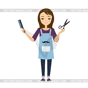 Hairdresser  - vector EPS clipart