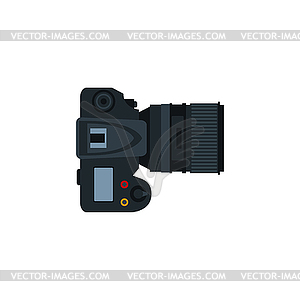 Профессиональные фото камеры Вид сверху - изображение в векторе / векторный клипарт