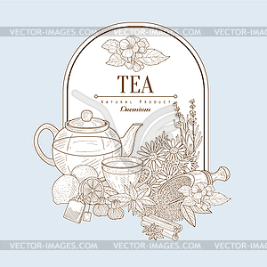 Tea, Banner - vector clip art