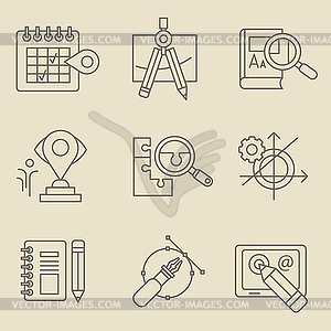 Creative Design Process Concept - vector clipart