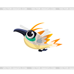 Multicolor Paradise Bird - vector clipart