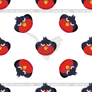 Cute Red Macaw Seamless Pattern - vector image