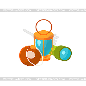 Touristic Things - vector clipart