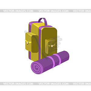 Camping Backpack - vector image