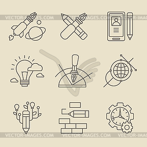 Creative Design Process Concept - royalty-free vector image