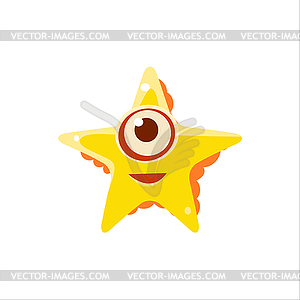 Yellow Starfish of Above - vector clipart