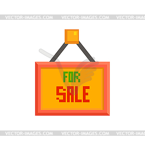 For Sale Sign - vector clip art