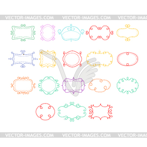 Frames Set - vector image