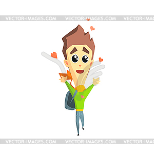 Мальчик в любви Emotion Icon - изображение в векторе / векторный клипарт