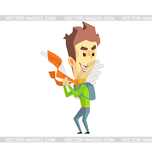 Mischievous Boy Emotion Icon - vector image