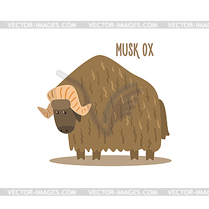Musk Ox - vector image