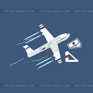 Plane Taking Off - vector image