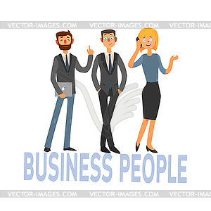 Business People Set  - vector clipart