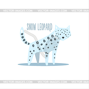 Snow Leopard - vector clipart