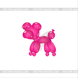 Pink Balloon Pig - vector clipart
