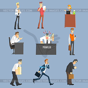 Ofiice Workers Icon Set - vector clipart