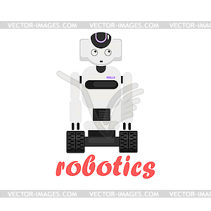 Japaneese Robot Cartoon Style Icon - vector image