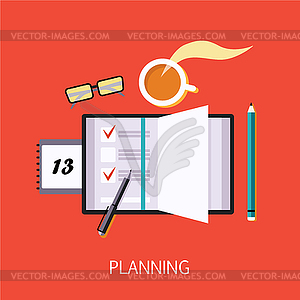 Business Planning Concept Art - vector clipart