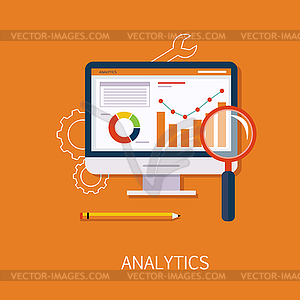 Analytics Concept Art - vector clipart