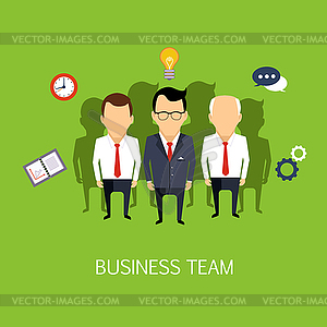 Business Team Concept Art - vector clipart