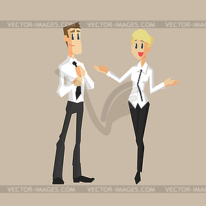 Office Workers Colleagues - vector clipart