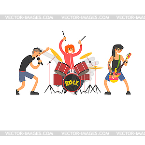 Rock Band - vector image
