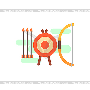 Archery Playing Set - vector clip art