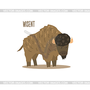 Wisent - vector clipart