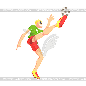 Football Player - color vector clipart