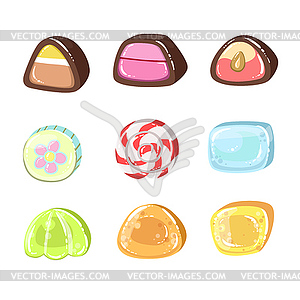 Sweets Colorful Set - vector clip art