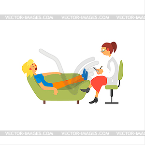 Female Psychoanalytic - vector clip art