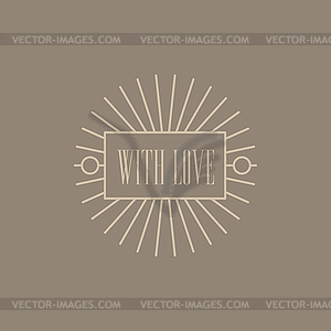 Graphic Rays Trademark - royalty-free vector image