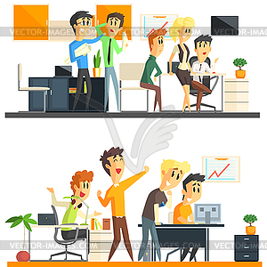 Office Team Two s Collection - vector EPS clipart