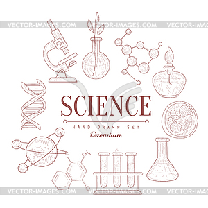 Science Vintage Sketch - vector clip art