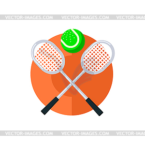 Tennis Round Sticker - color vector clipart