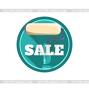 Картина Ролл Продажа наклейки - векторный графический клипарт