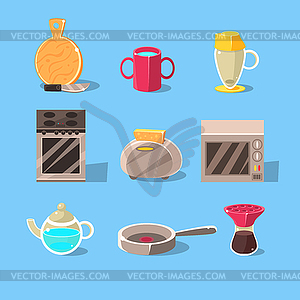 Kitchen Appliences Set - vector clip art