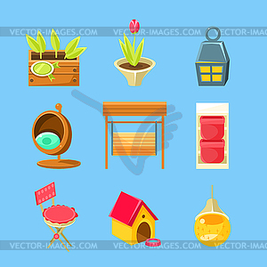 Garden Stuff Set - vector image