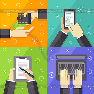 Business Workflow s Set - vector image