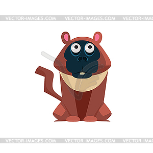 Macaque Funny - vector EPS clipart
