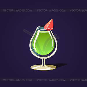 Green Cocktail - vector image