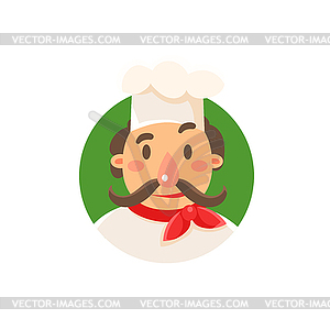 Italian Cook In Uniform - vector image