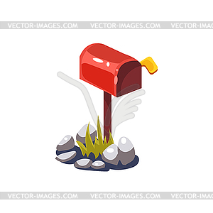 Post Box Simplified Cute - royalty-free vector image